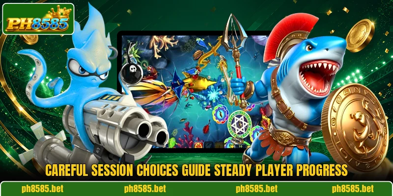 Careful session choices guide steady player progress Careful session choices guide steady player progress