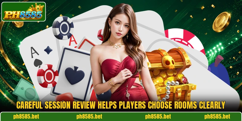 Careful session review helps players choose rooms clearly Careful session review helps players choose rooms clearly