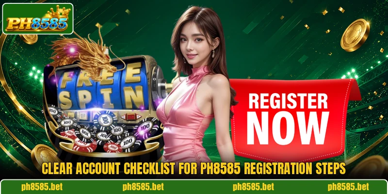 Clear account checklist for PH8585 registration steps Clear account checklist for PH8585 registration steps