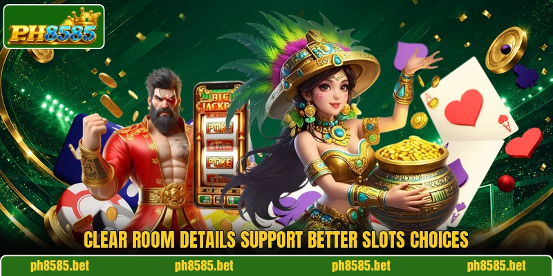 Clear room details support better slots choices Clear room details support better slots choices