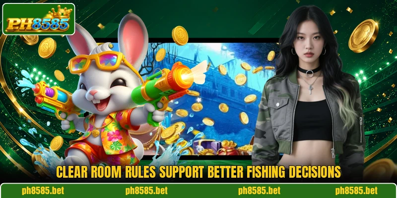 Clear room rules support better fishing decisions Clear room rules support better fishing decisions