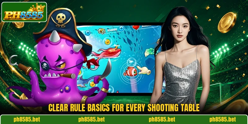 Clear rule basics for every shooting table Clear rule basics for every shooting table