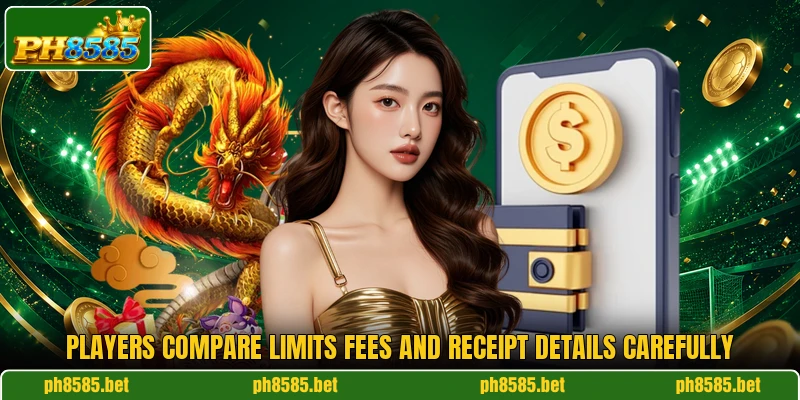 Players compare limits fees and receipt details carefully Players compare limits fees and receipt details carefully