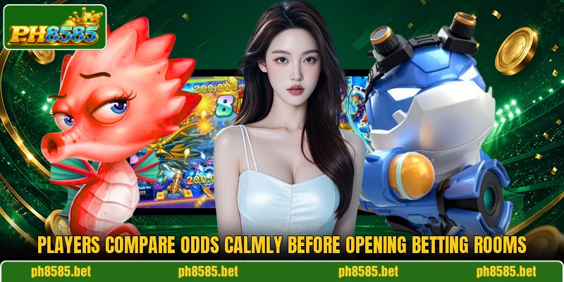 Players compare odds calmly before opening betting rooms Players compare odds calmly before opening betting rooms