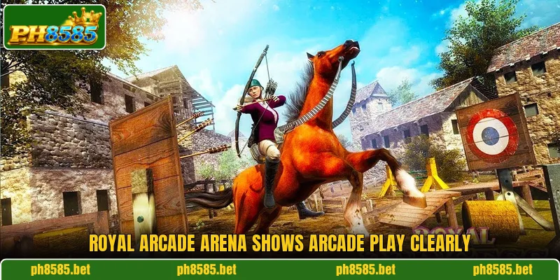 Royal Arcade Arena shows arcade play clearly Royal Arcade Arena shows arcade play clearly