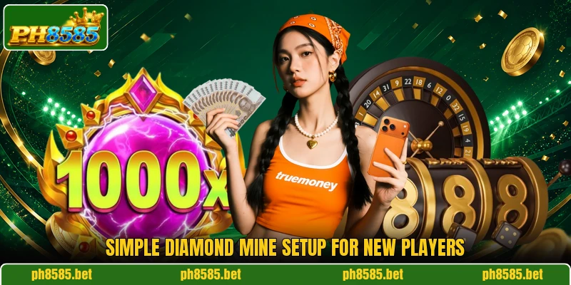 Simple Diamond Mine setup for new players Simple Diamond Mine setup for new players